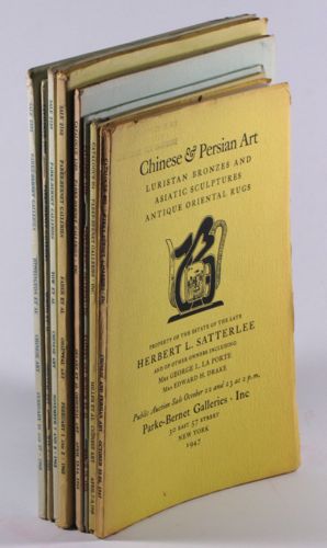 Antique Chinese Oriental Antiques 9 Parke Bernet Catalogs 1940s 1950s